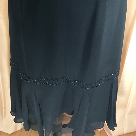 Black cocktail dress with diamanté accent - Picture 4 of 8